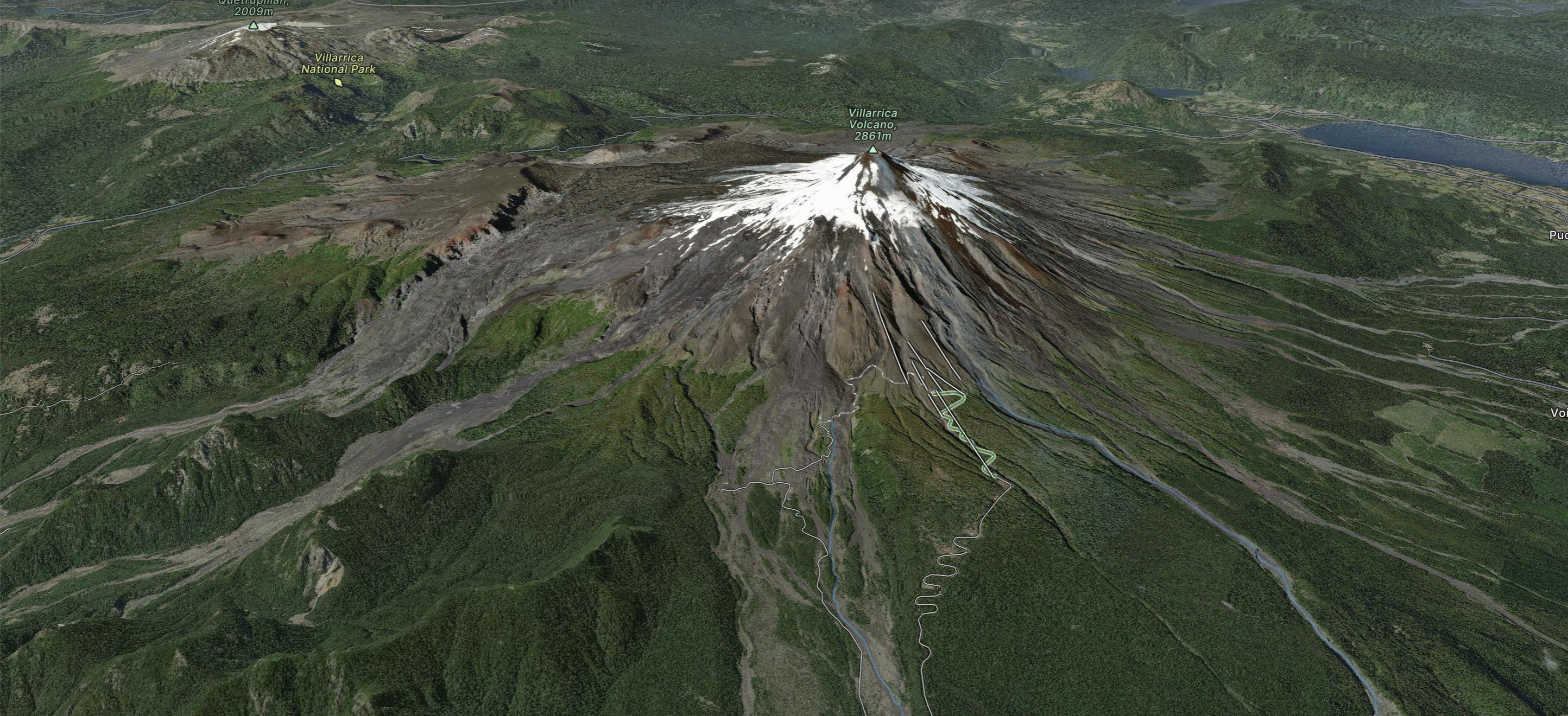 Volcán Villarrica Map